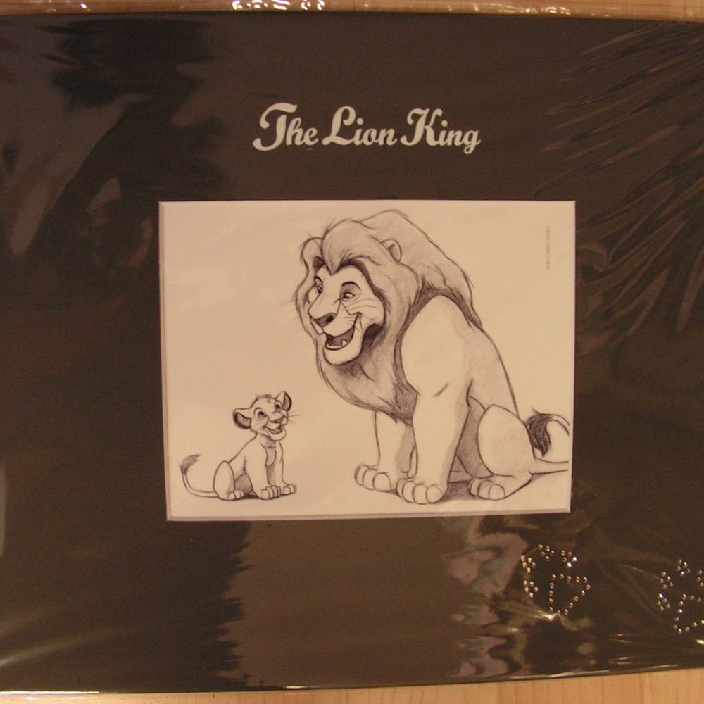 Swarovski Crystal Disney Lion King Lithograph